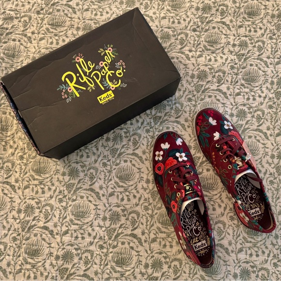 NWT Rifle Paper Co. Velvet Keds - Picture 3 of 4